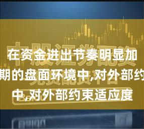 在资金进出节奏明显加快的震荡期的盘面环境中,对外部约束适应度